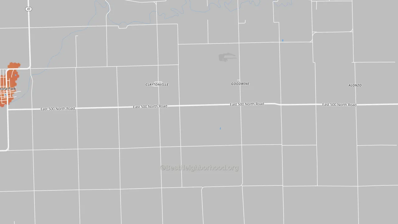 Bike Grade map of Claytonville, IL
