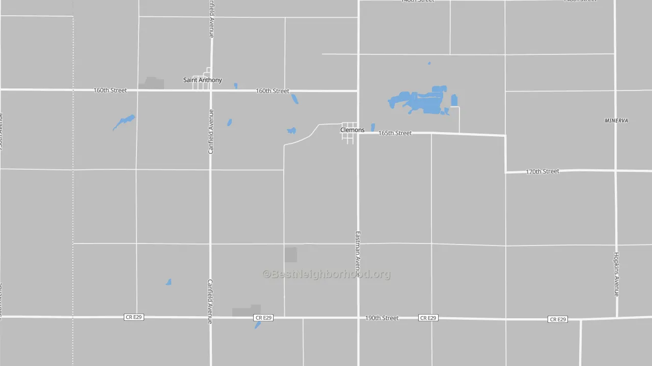 Bike Grade map of Clemons, IA