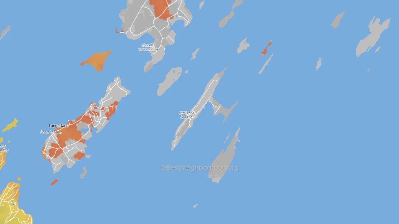 Bike Grade map of Cliff Island, ME