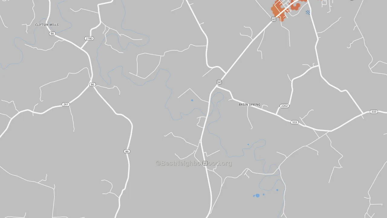 Bike Grade map of Clifton Mills, KY