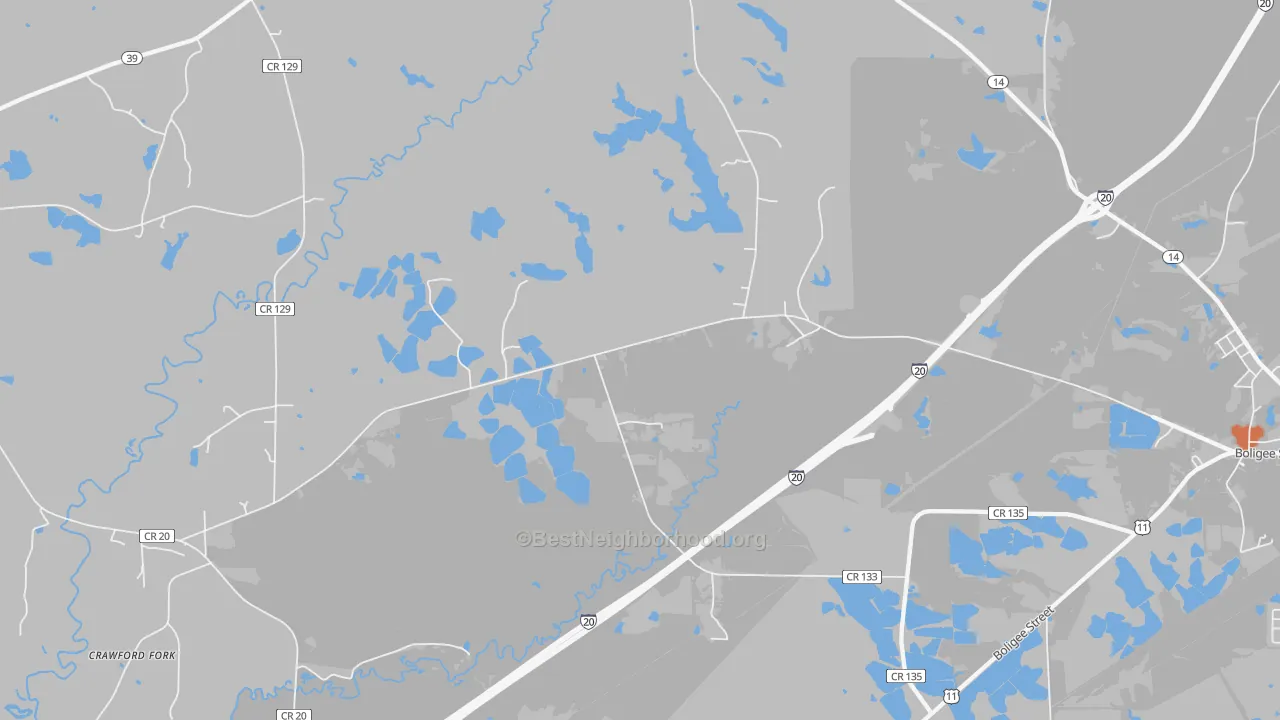 Bike Grade map of Clinton, AL