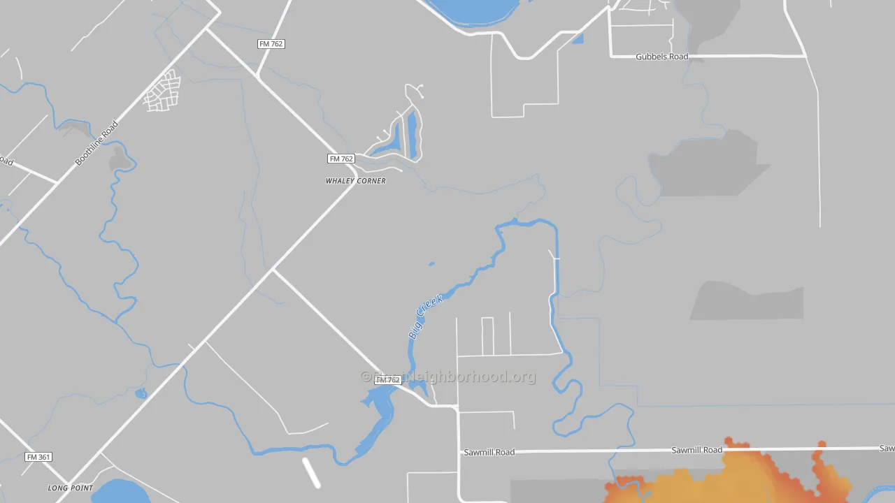 Bike Grade map of Clodine, TX