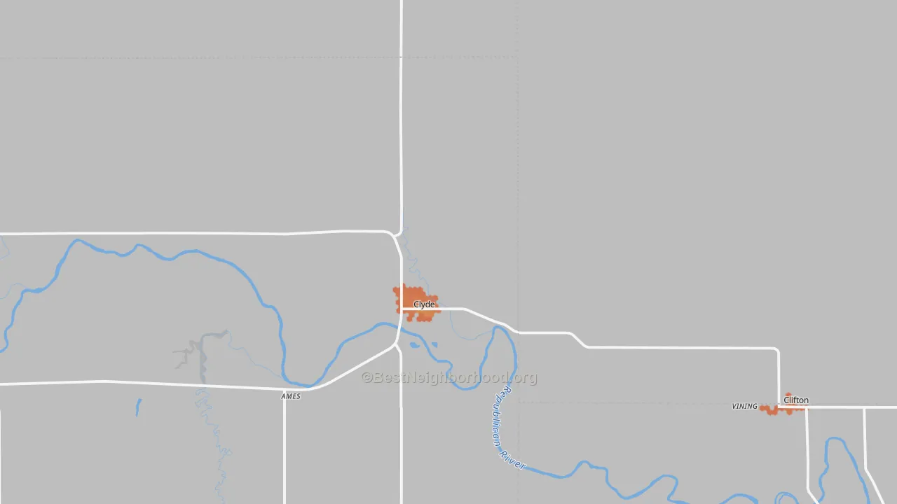 Bike Grade map of Clyde, KS