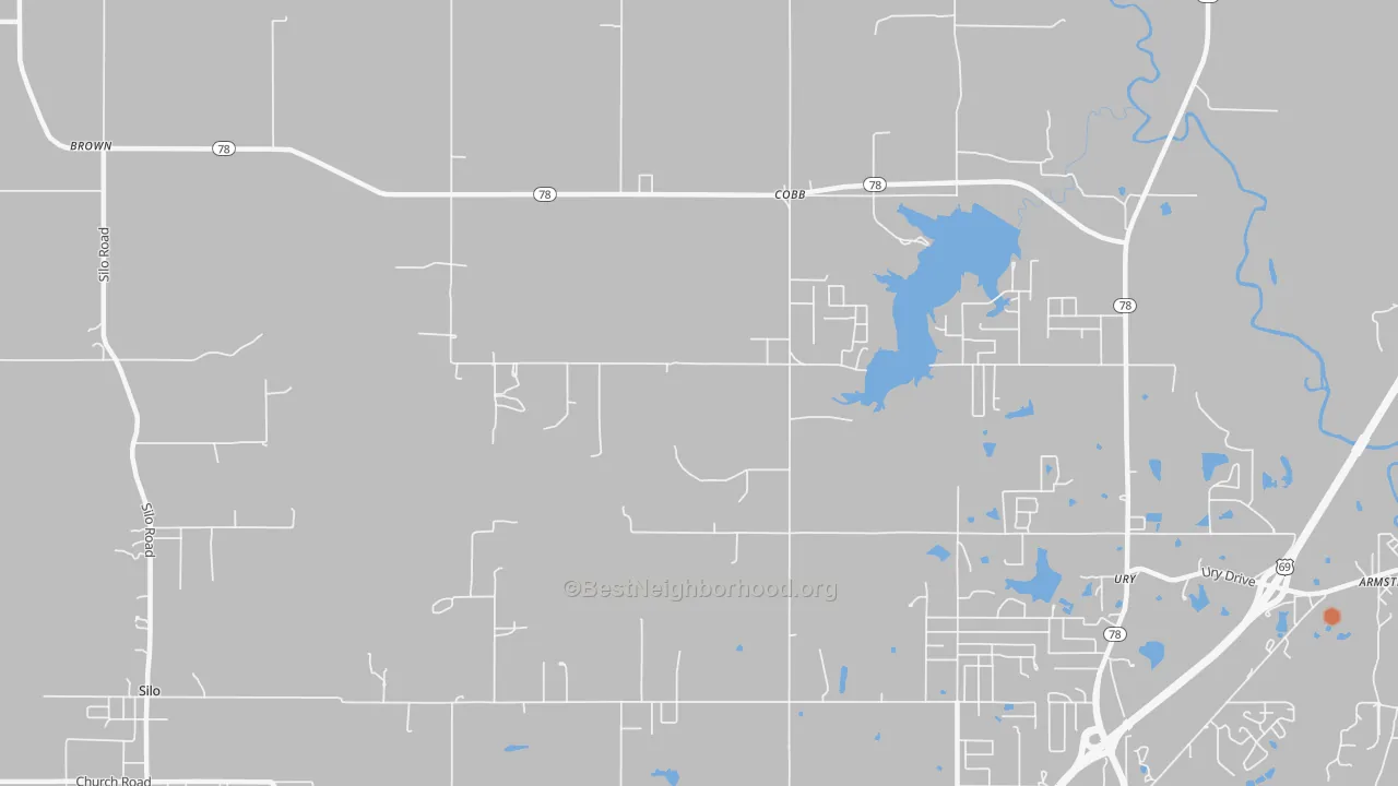 Bike Grade map of Cobb, OK