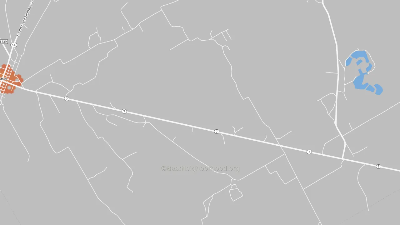 Bike Grade map of Coit, TX