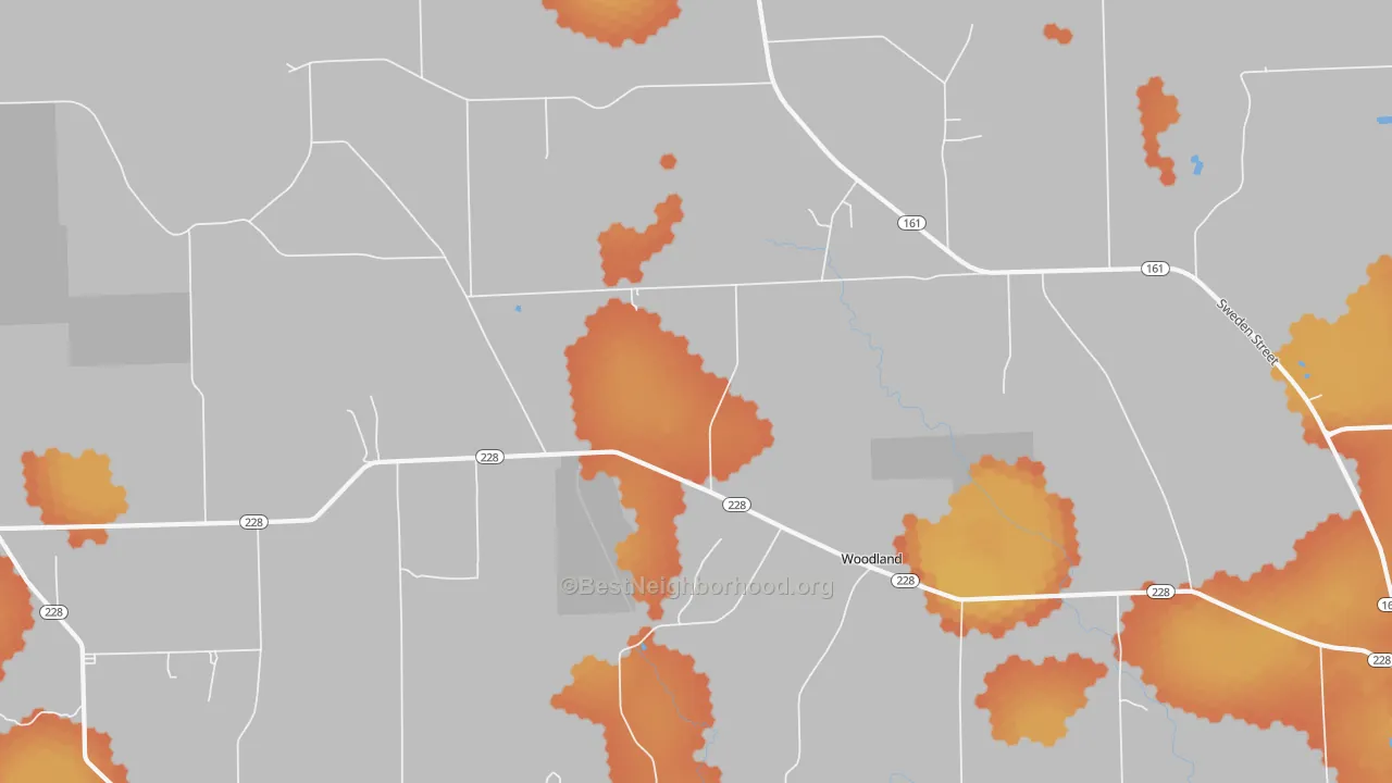 Bike Grade map of Colby, ME
