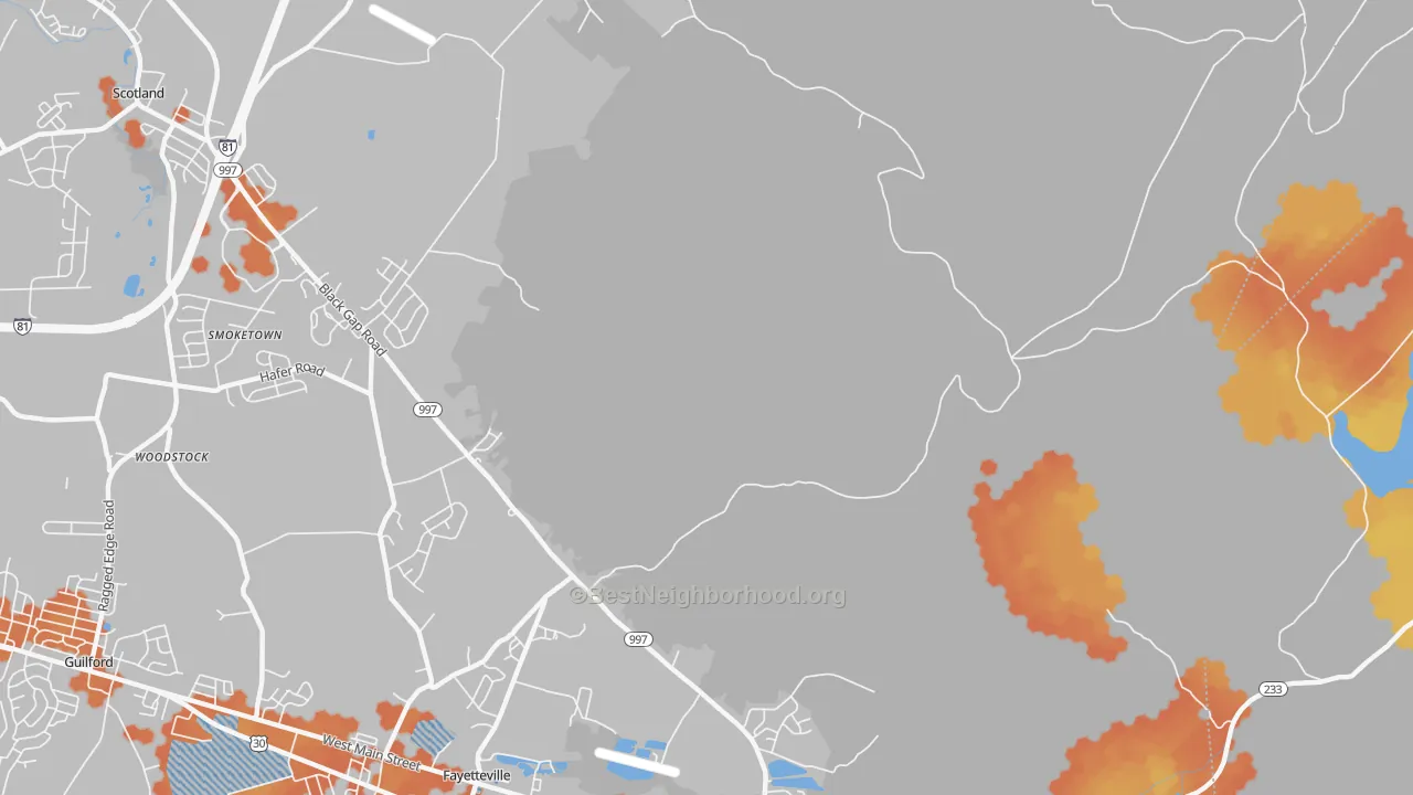 Bike Grade map of Cold Spring, PA