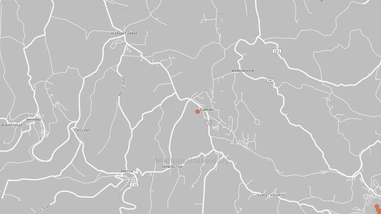 Bike Grade map of Colerain, OH