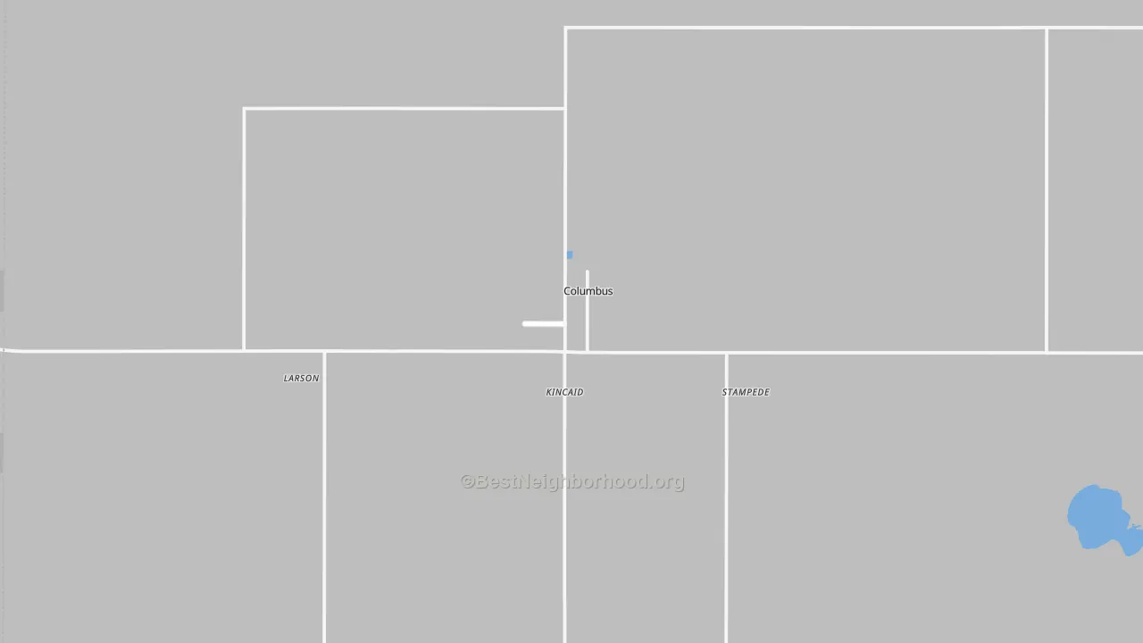 Bike Grade map of Columbus, ND