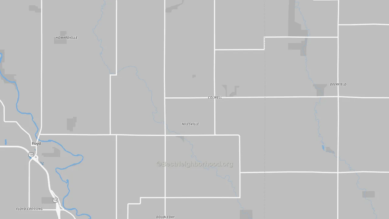 Bike Grade map of Colwell, IA