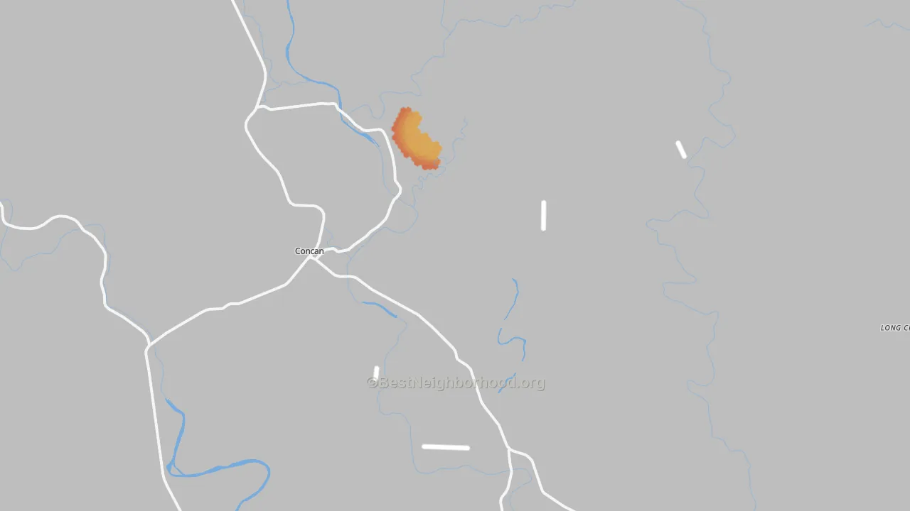 Bike Grade map of Concan, TX