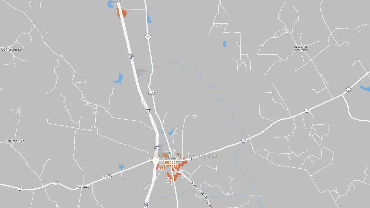 Bike Grade map of Concord, TX