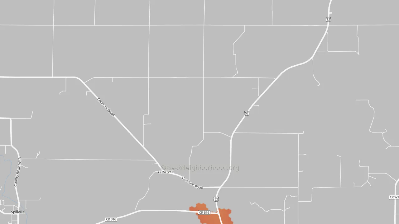 Bike Grade map of Conover, IA