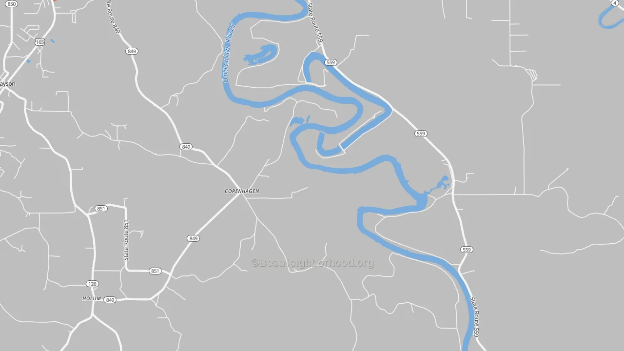 Bike Grade map of Copenhagen, LA