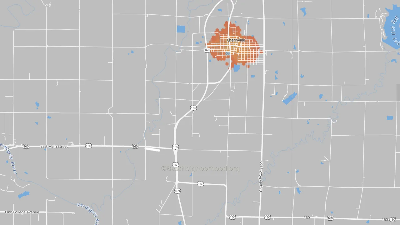 Bike Grade map of Corbin, KS