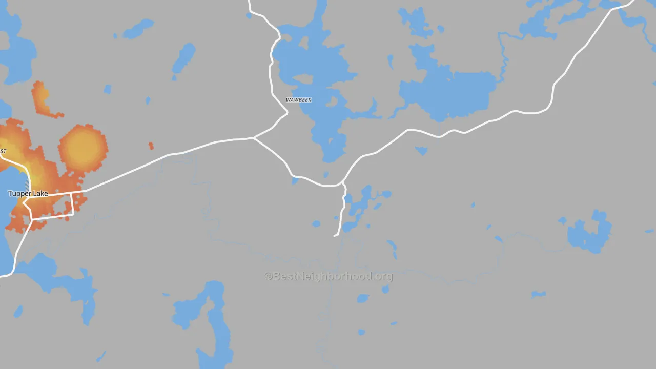Bike Grade map of Coreys, NY