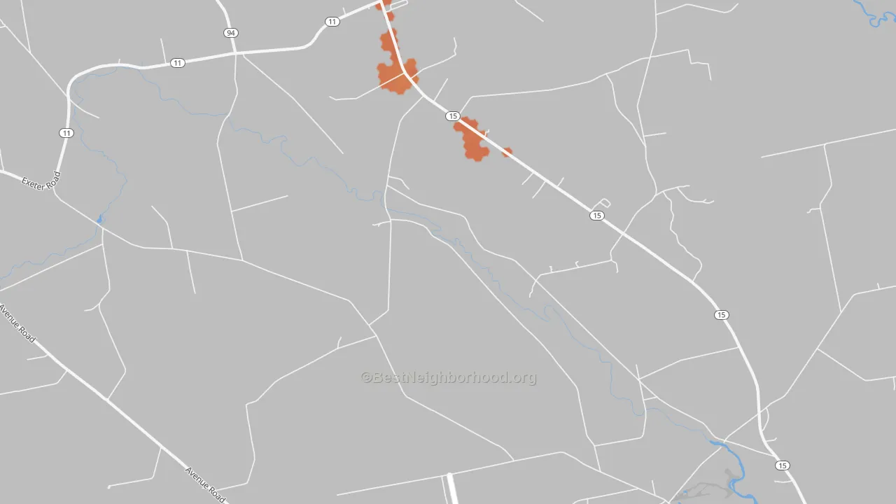 Bike Grade map of Corinth, ME