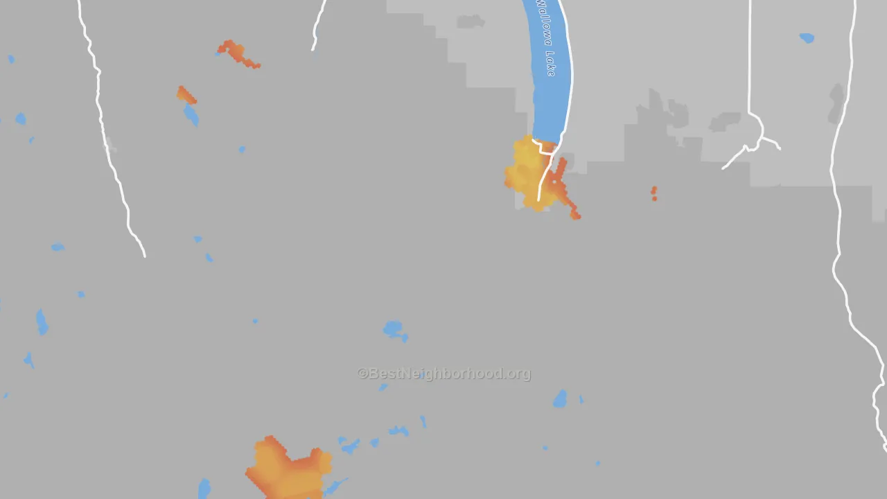 Bike Grade map of Cornucopia, OR
