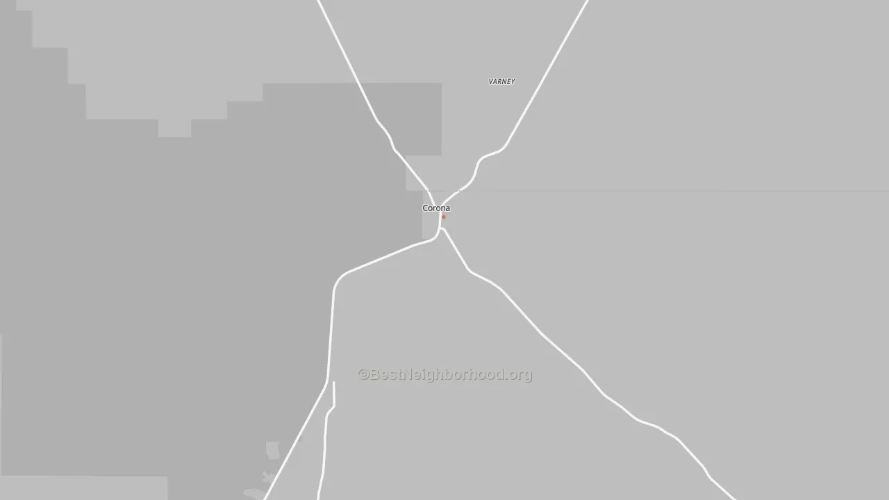 Bike Grade map of Corona, NM
