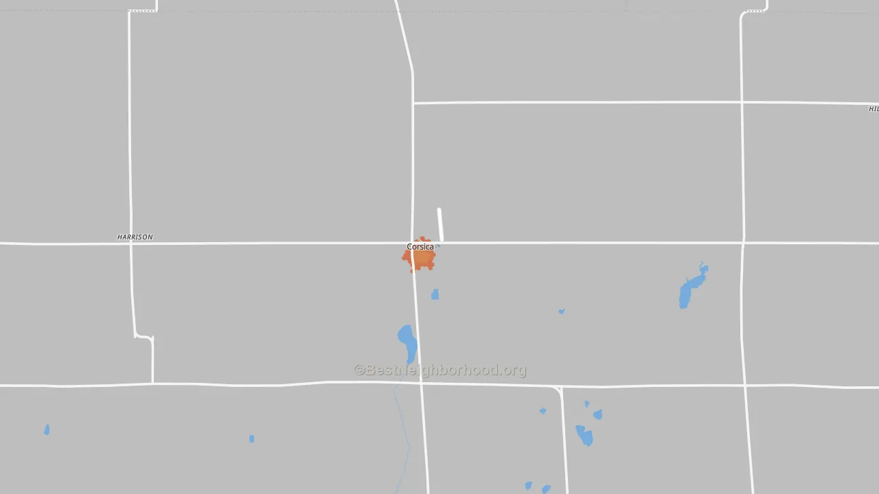Bike Grade map of Corsica, SD