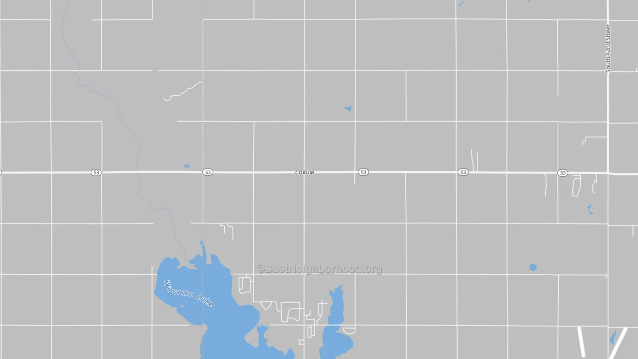 Bike Grade map of Corum, OK