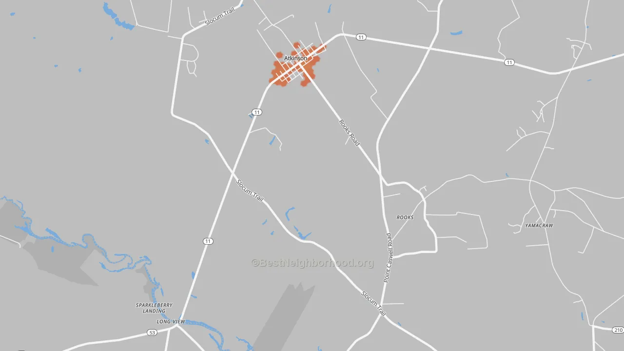 Bike Grade map of Costin, NC