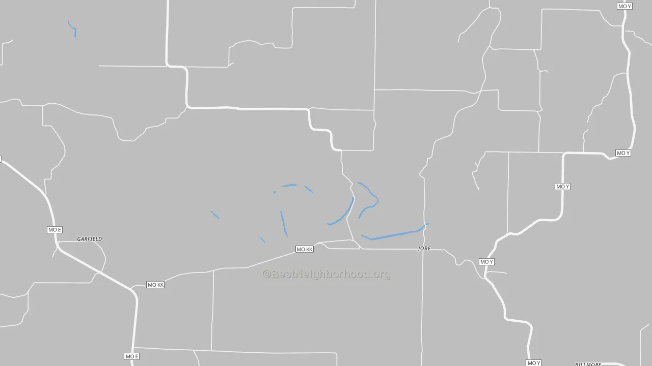 Bike Grade map of Couch, MO