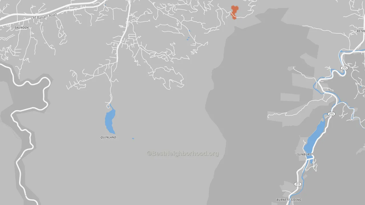 Bike Grade map of Cove Creek, NC