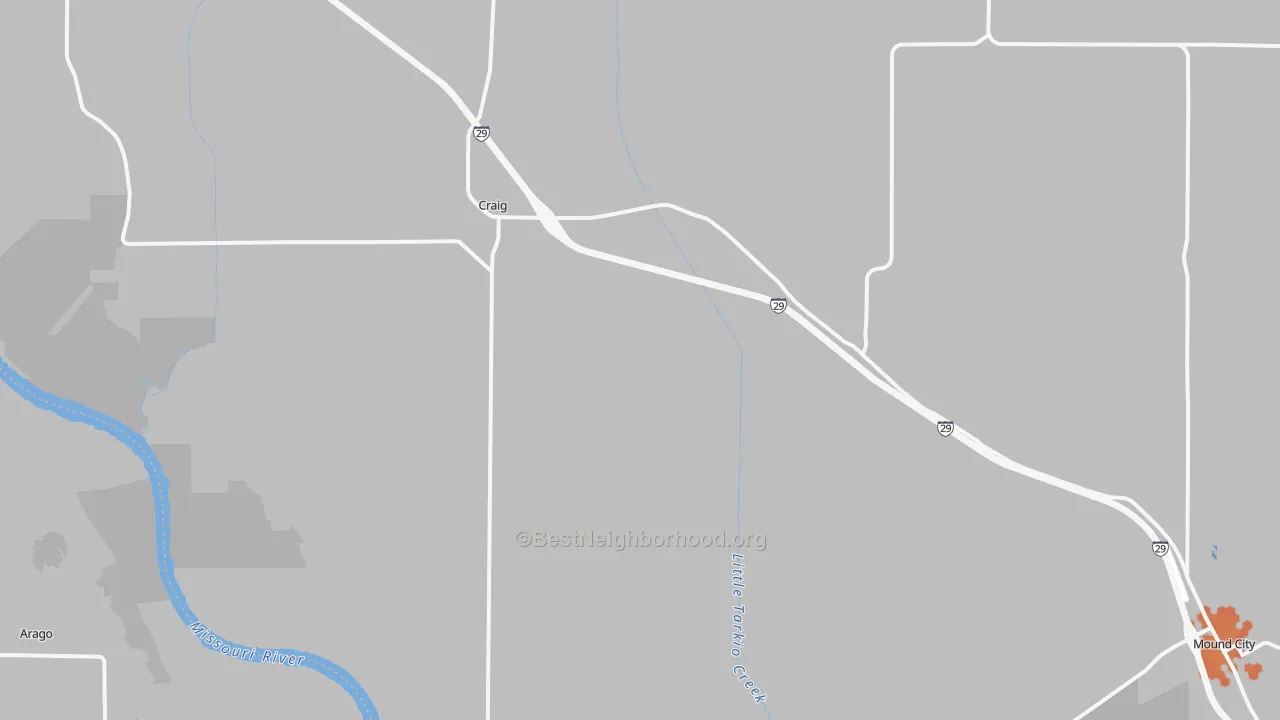 Bike Grade map of Craig, MO