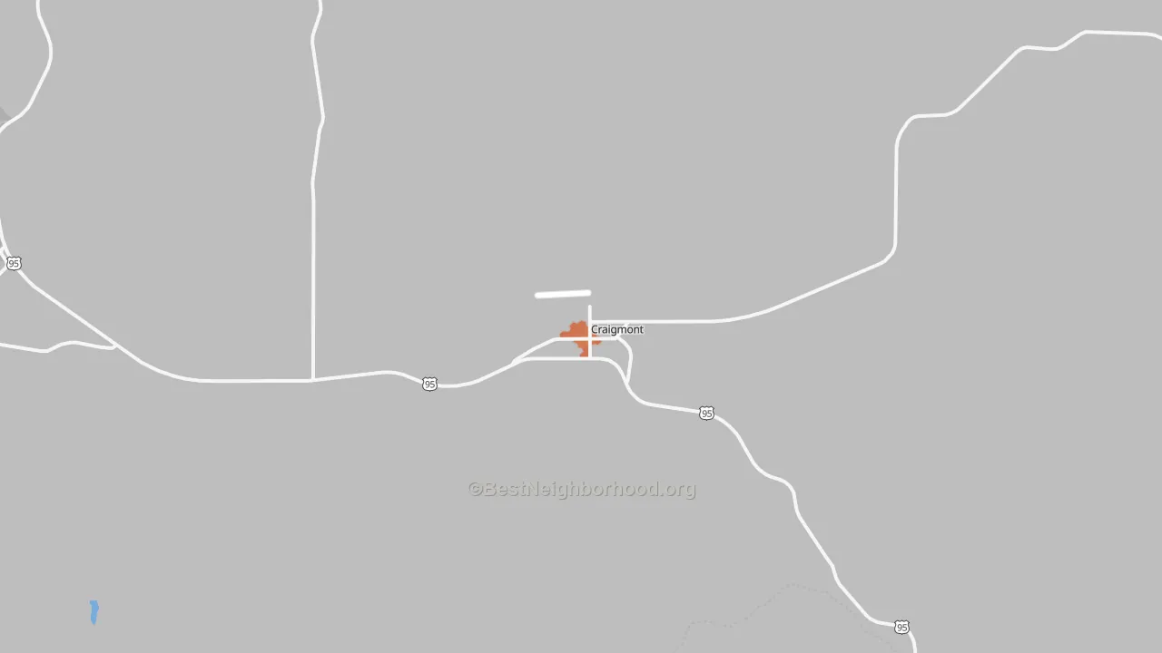 Bike Grade map of Craigmont, ID