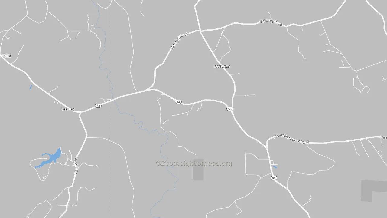 Bike Grade map of Crane Creek, MS