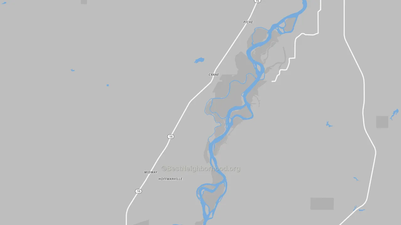 Bike Grade map of Crane, MT