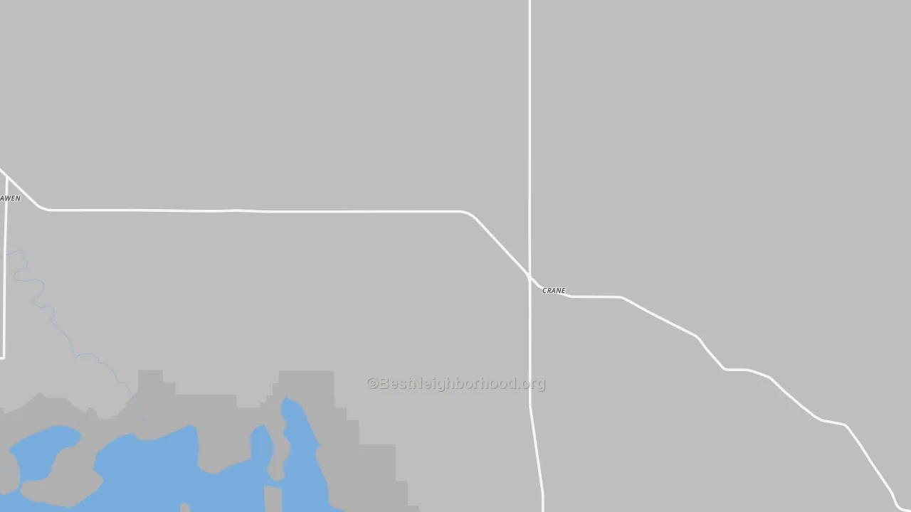 Bike Grade map of Crane, OR