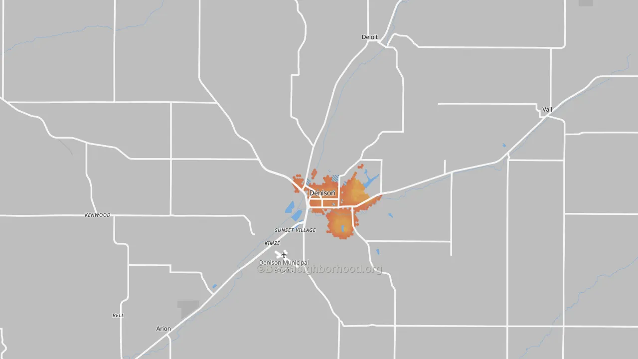 Bike Grade map of Crawford County, IA