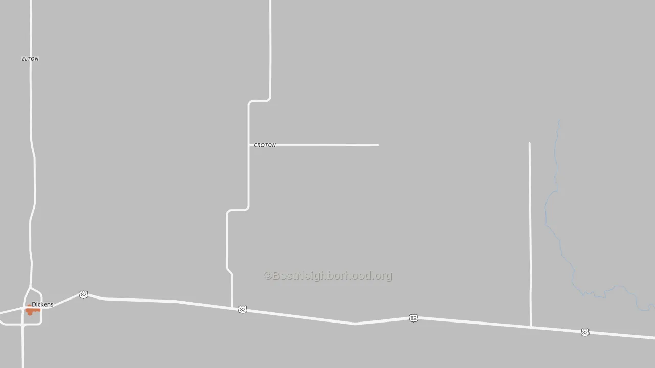Bike Grade map of Croton, TX