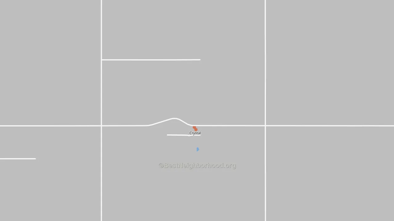 Bike Grade map of Crystal, ND