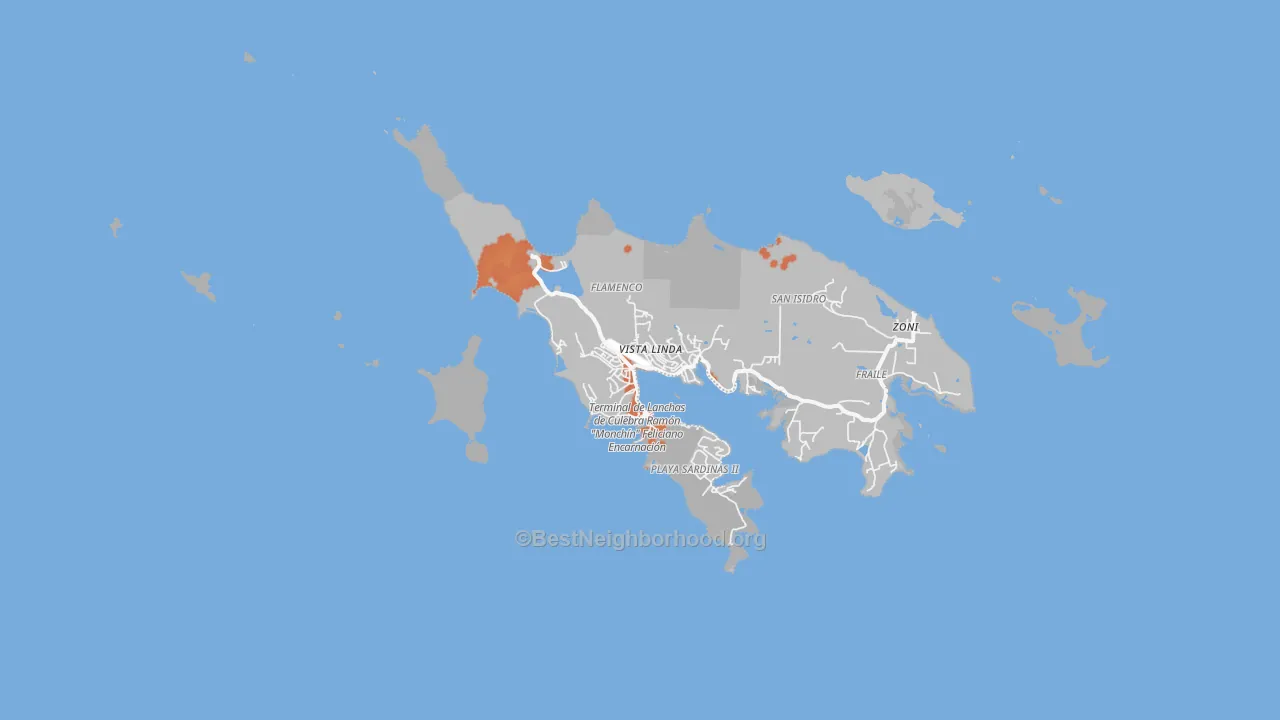 Bike Grade map of Culebra Municipio, PR