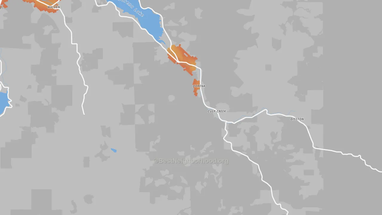 Bike Grade map of Culp Creek, OR