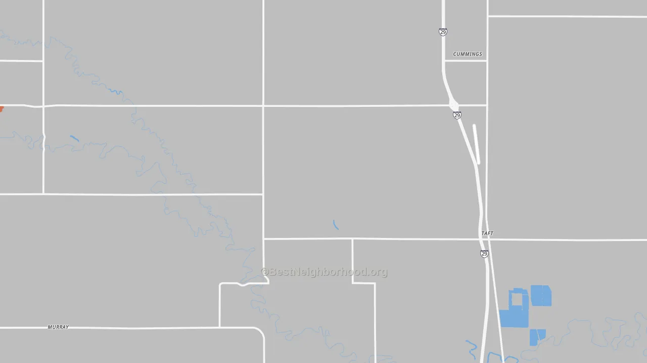 Bike Grade map of Cummings, ND