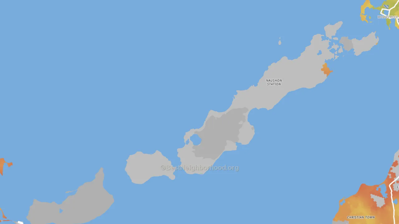 Bike Grade map of Cuttyhunk, MA