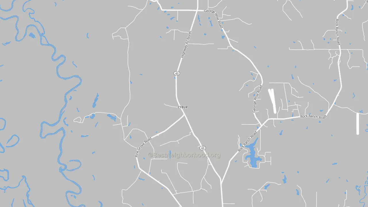 Bike Grade map of Cybur, MS