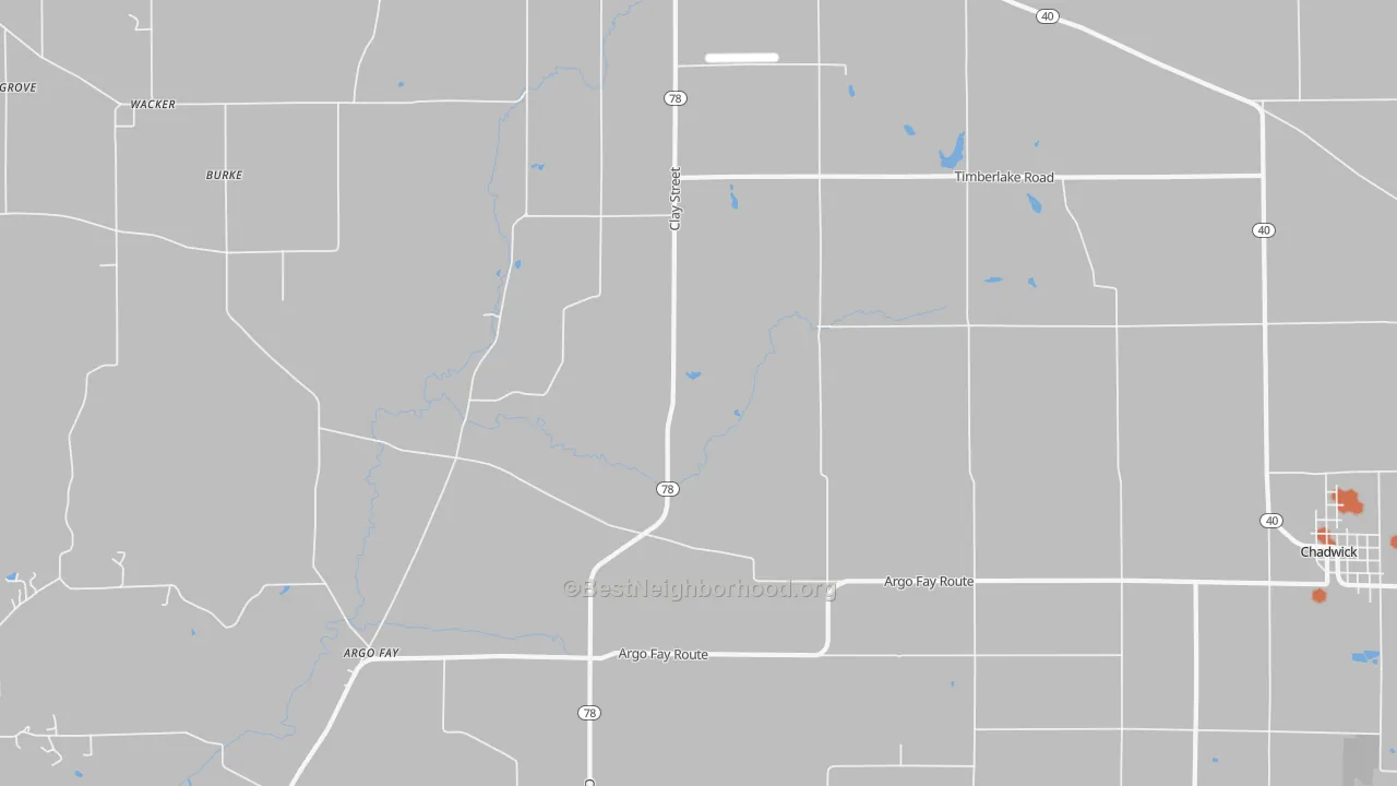 Bike Grade map of Daggett, IL