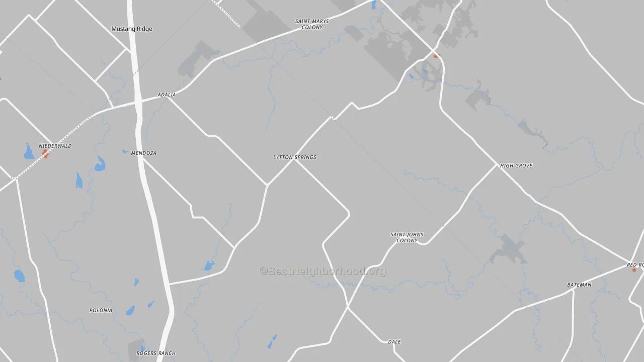 Bike Grade map of Dale, TX