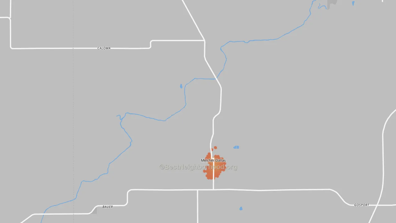 Bike Grade map of Dallas, IA