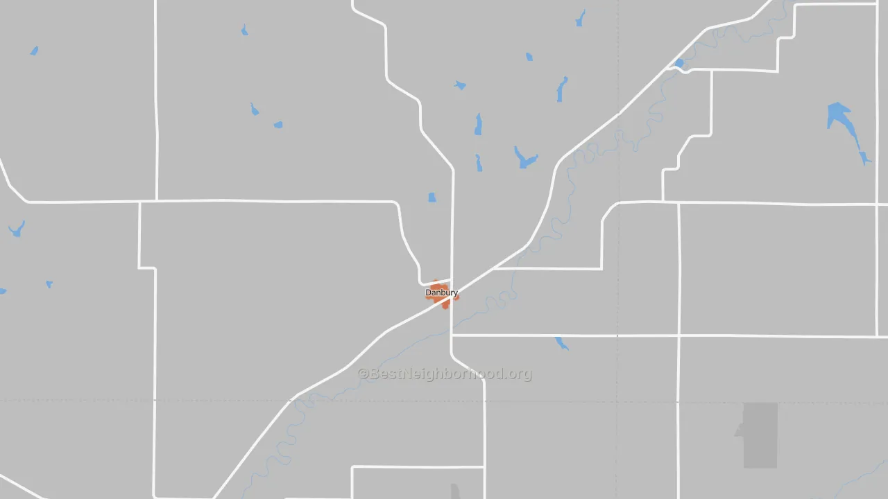 Bike Grade map of Danbury, IA
