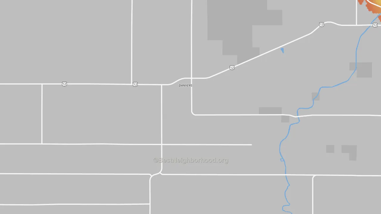 Bike Grade map of Danvers, MN