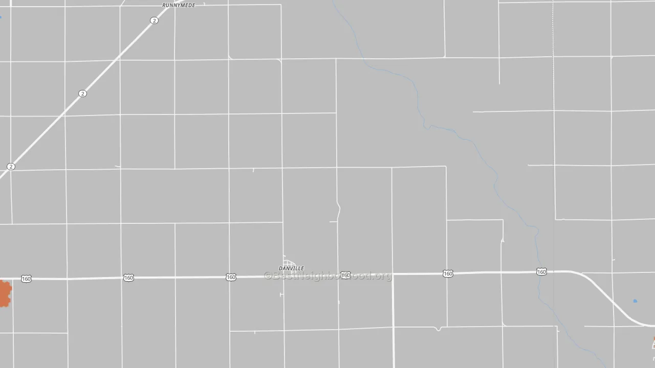 Bike Grade map of Danville, KS