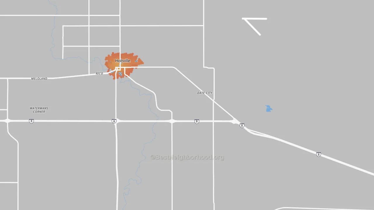 Bike Grade map of Date City, CA