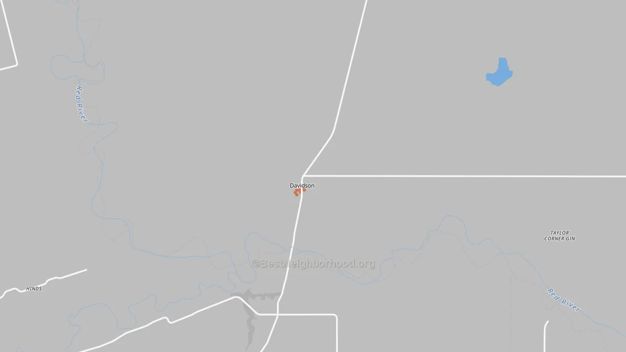 Bike Grade map of Davidson, OK