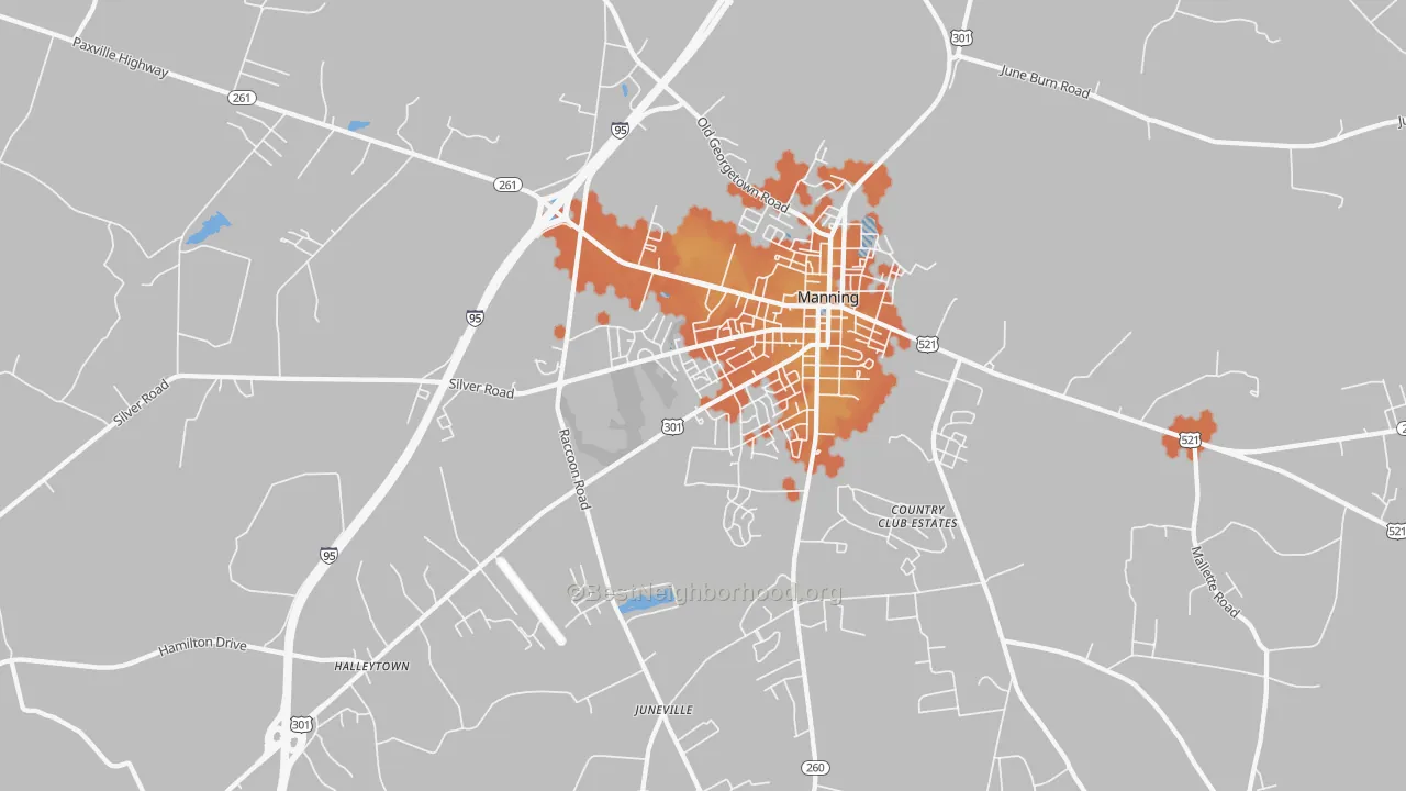 Bike Grade map of Davis Station, SC